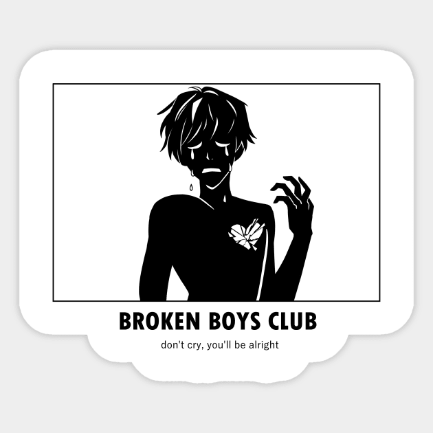 Broken Boys Club Sticker by FaintSayu